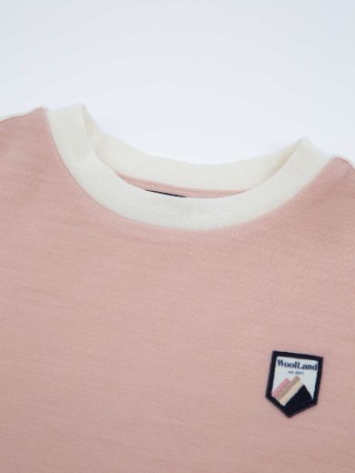 Bilde av WoolLand Vesterålen T-shirt kids Rose Smoke